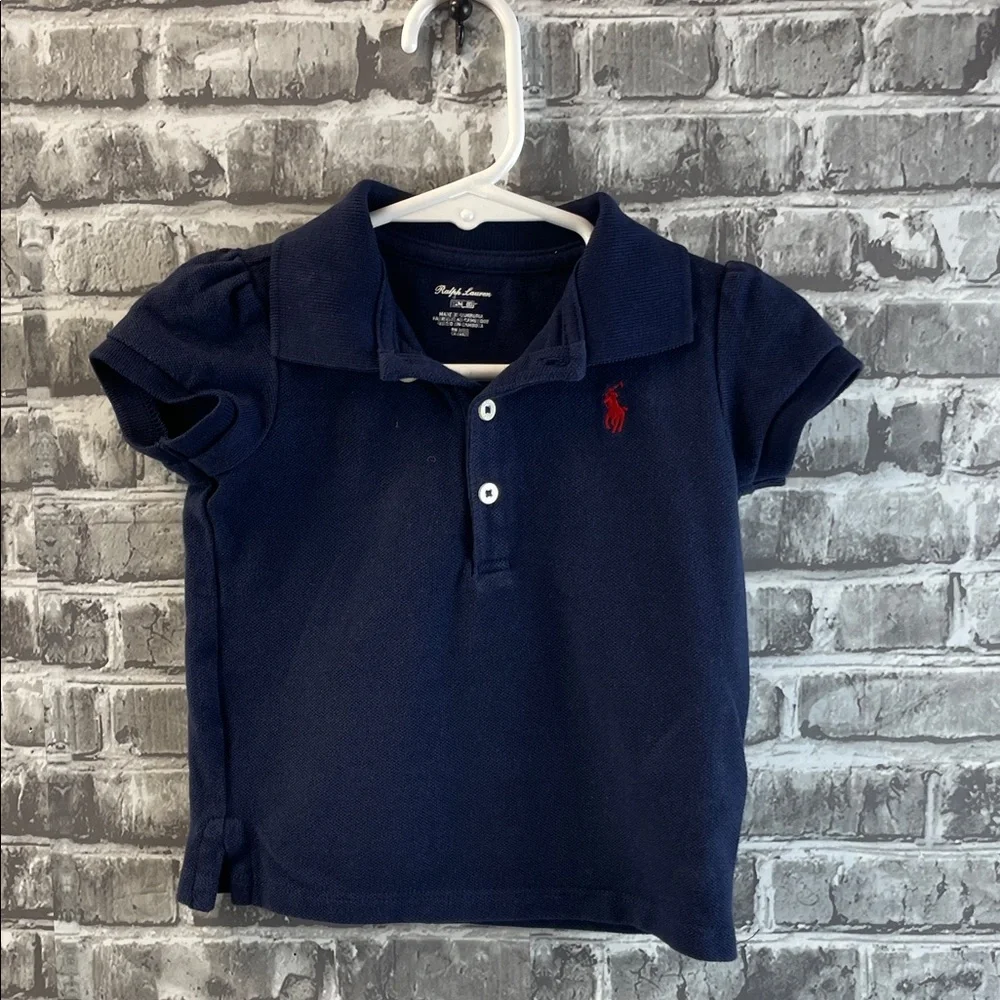 Ralph Lauren Kids Polo Shirt in Navy‎ with Red Logo